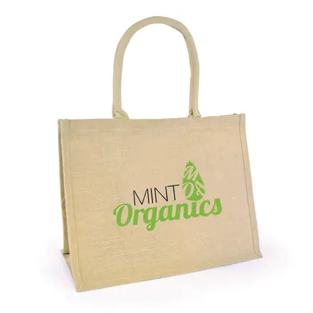 Large Natural Halton Shopper - Laltex promotional product, branded with your logo