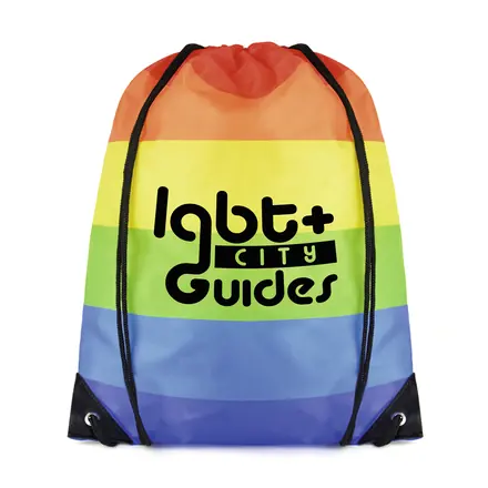 Rainbow Pegasus Drawstring Bag - branded promotional product