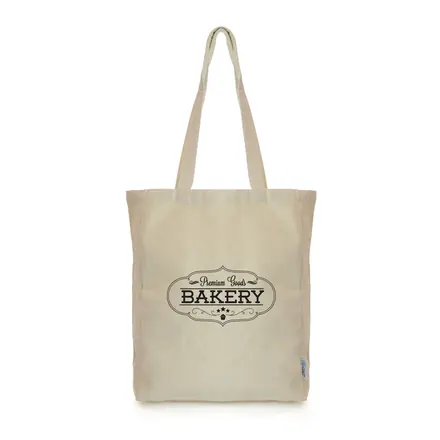 Dunham Natural Recyled 10oz Shopper - branded promotional product