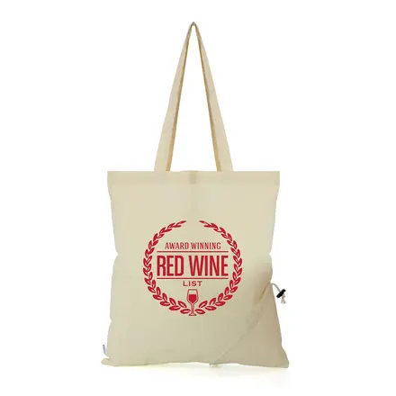 Eccleston Organic Cotton Foldable Shopper - Laltex promotional product, branded with your logo