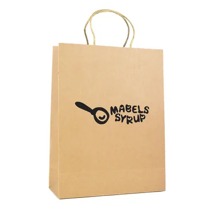 Brunswick Large Natural Paper Bag - branded promotional product