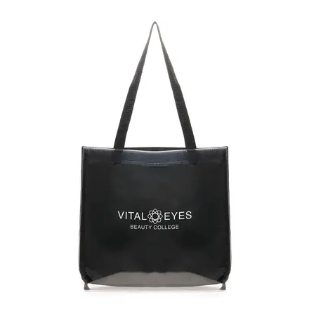 Transparent Fabric Shopper - Laltex promotional product, branded with your logo