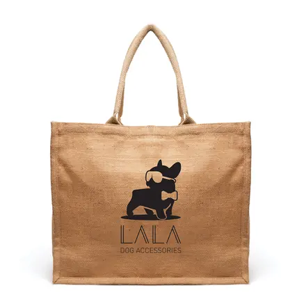 Large Natural Burton Shopper - Laltex promotional product, branded with your logo
