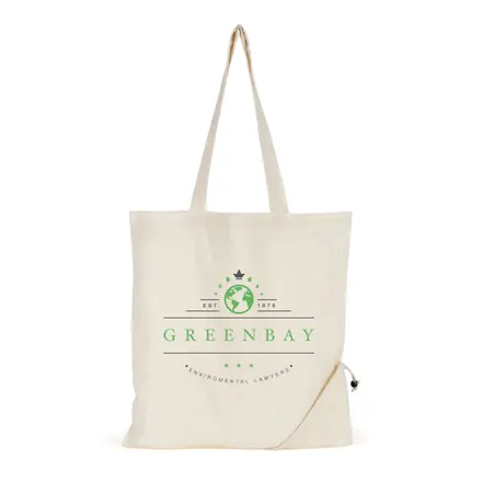 Eccleston Natural Cotton Foldable Shopper - branded promotional product