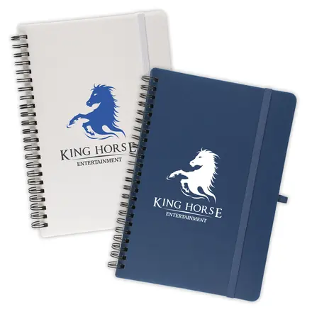 A5 Spiral Recycled Notebook - branded promotional product