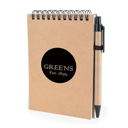 A6 Intimo Recycled Flip Jotter - Laltex promotional product, branded with your logo