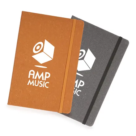 A5 Hardcover Leather Notebook - branded promotional product