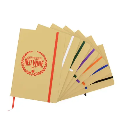 A5 Natural Nebraska Recycled Notebook - Laltex promotional product, branded with your logo