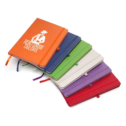 A5 Coloured Nebraska Recycled Notebook - branded promotional product