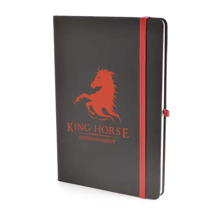 A5 Black Mole Notebook - Laltex promotional product, branded with your logo