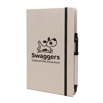 A5 Recycled Milk Carton Notebook & Pen - branded promotional product