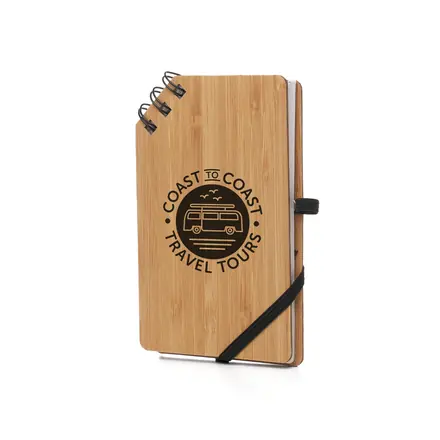 A6 Bamboo Notebook - Laltex promotional product, branded with your logo