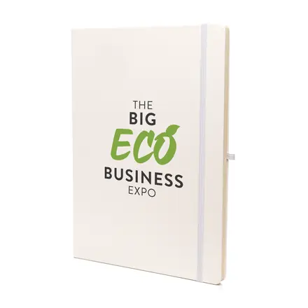 A4 White Mole Notebook - branded promotional product