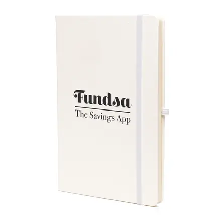 A5 Recycled White Mole - Laltex promotional product, branded with your logo