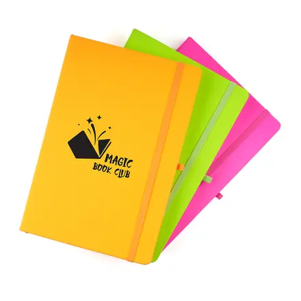 A5 Neon Mole Notebook - Laltex promotional product, branded with your logo