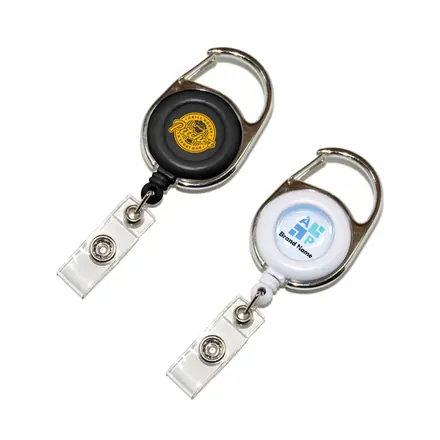Carabiner Retractable Card Holder - branded promotional product
