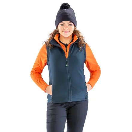 Ladies' Printable Softshell Bodywarmer with Recycled Fleece Inner - branded promotional product