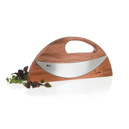 AdHoc Wave Universal chopping knife and pizza cutter - branded promotional product