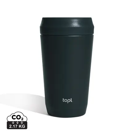 Topl Recycled Steel To Go Tumbler Patented 360 Lid 354ml - XD Connects promotional product, branded with your logo