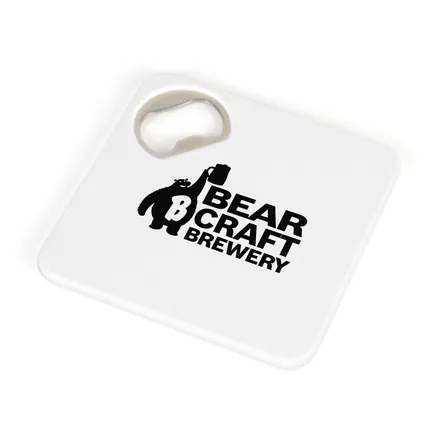 Coaster Bottle Opener - Laltex promotional product, branded with your logo