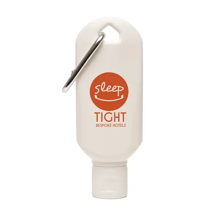 30 SPF Carabiner Suncream - branded promotional product