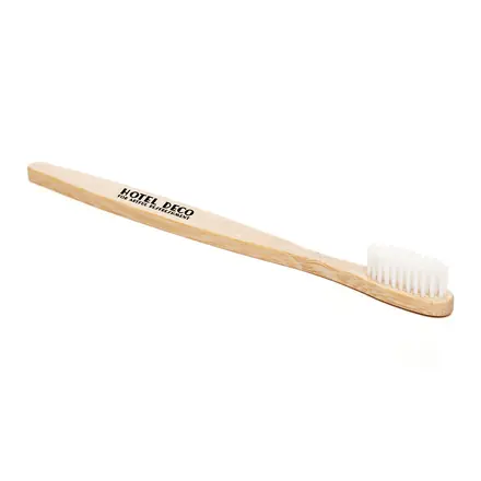 Bamboo Toothbrush With Nylon Bristles - branded promotional product