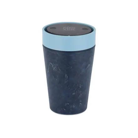 Recycled Fabric Cup 8oz Stonewash Blue - branded promotional product