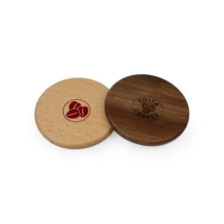 Wooden Wireless Charger - Walnut - branded promotional product