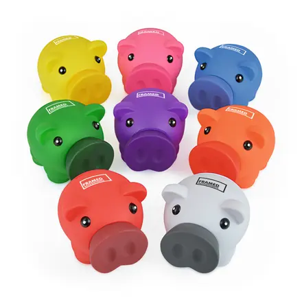 Rubber Nose Money Box - Laltex promotional product, branded with your logo