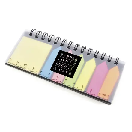 Blackrod Notebook with Flags - Laltex promotional product, branded with your logo