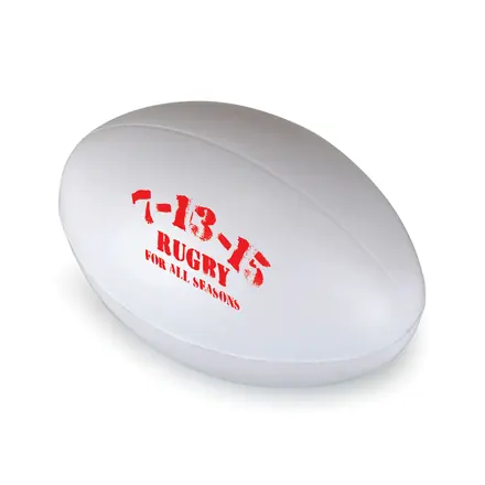 Rugby Ball Stress Toy - Laltex promotional product, branded with your logo