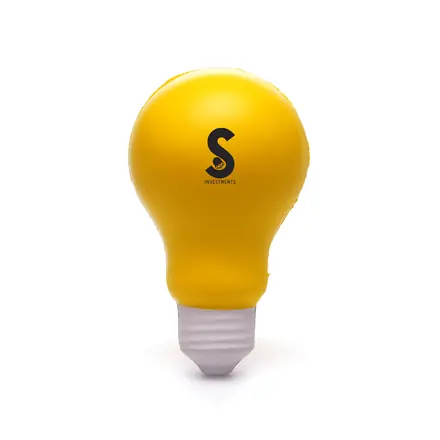 Light Bulb Stress Toy - Laltex promotional product, branded with your logo