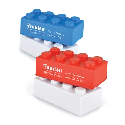 Building Bricks Stress Toy - Laltex promotional product, branded with your logo