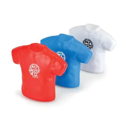 T-Shirt Stress Toy - Laltex promotional product, branded with your logo