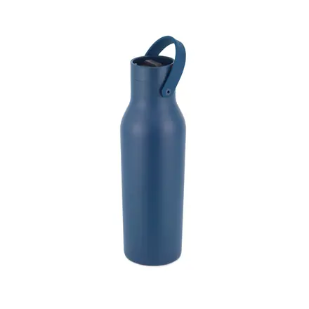 Stainless Steel Bottle 500ml Coated Midnight Blue - branded promotional product