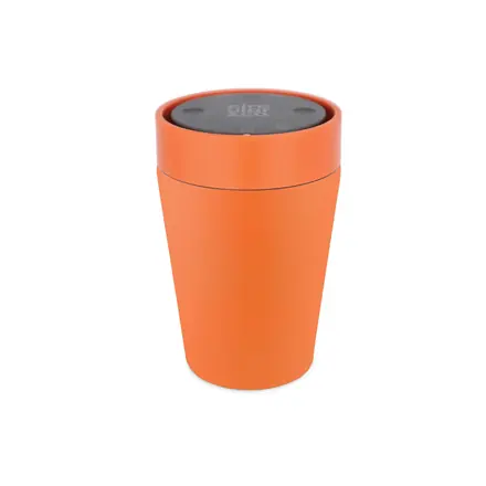 Stainless Steel Cup 8oz Coated Sunrise Orange - branded promotional product