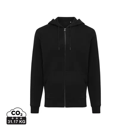 IQONIQ Abisko recycled cotton zip through hoodie - XD Connects promotional product, branded with your logo