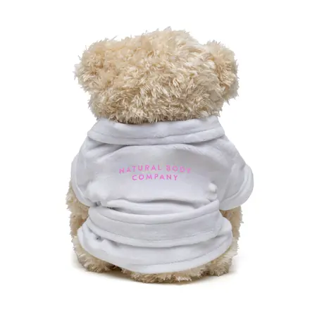 Small Patched Paw Teddy - Dressing Gown - Laltex promotional product, branded with your logo
