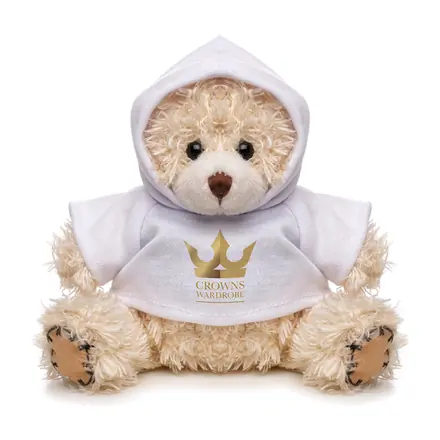 Small Patched Paw Teddy - Hoodie - Laltex promotional product, branded with your logo
