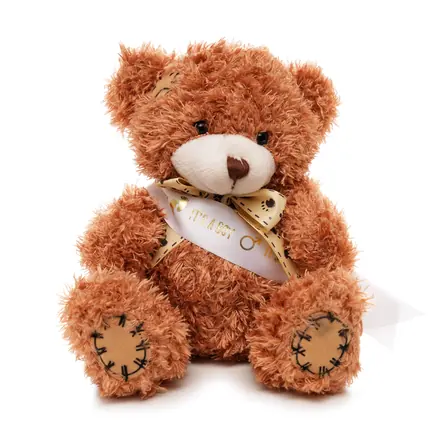 Medium Patched Paw Teddy - Sash - branded promotional product