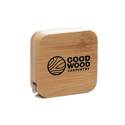 Bamboo Measuring Tape - Laltex promotional product, branded with your logo