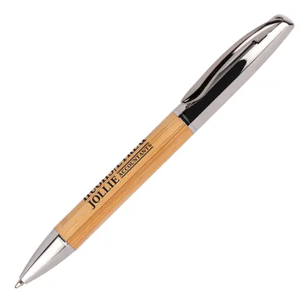 Arrow Bamboo Ball Pen - Laltex promotional product, branded with your logo