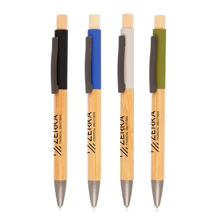 Tian Bamboo Ball Pen - Laltex promotional product, branded with your logo