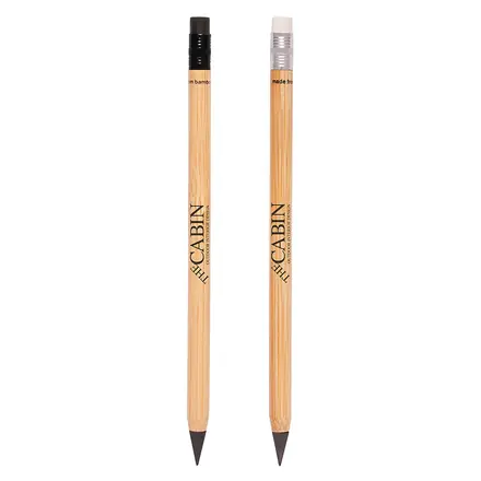 Eternity Bamboo Pencil with Eraser - Laltex promotional product, branded with your logo