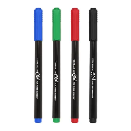 Slim Permanent Fine Liner Marker - Laltex promotional product, branded with your logo