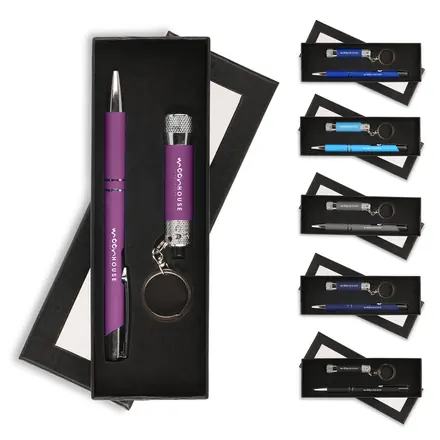 Lumi Torch and Pen Set - Laltex promotional product, branded with your logo