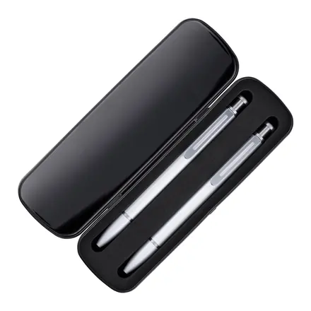 Metal Box for 2 pens - Laltex promotional product, branded with your logo