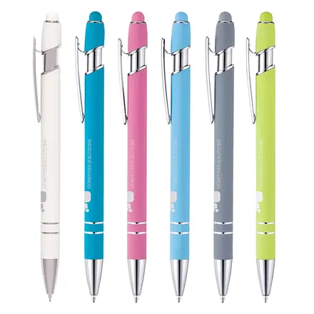 Nimrod Tropical Softfeel Ball Pen - Laltex promotional product, branded with your logo