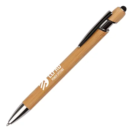 Nimrod Bamboo Stylus Ball Pen - Laltex promotional product, branded with your logo