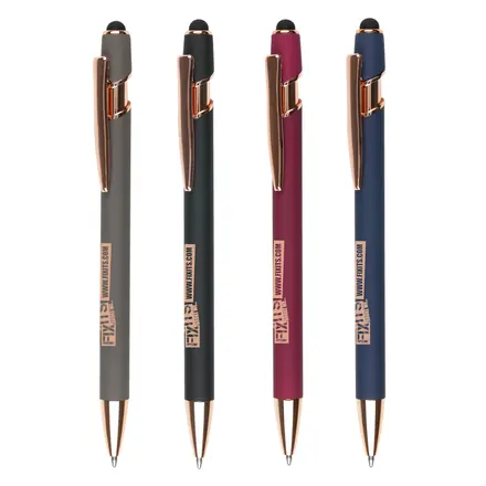 Nimrod Rose Gold Ball Pen - Laltex promotional product, branded with your logo
